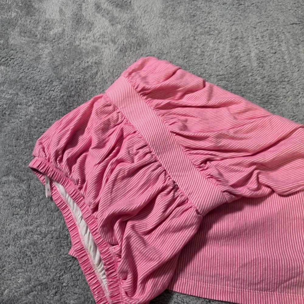 Lilly Pulitzer Womens Small Tube Dress Pink Striped Strapless Pima Cotton Modal - Picture 5 of 7